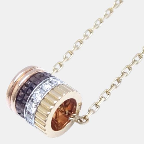 K Gold and Diamond Quatre Classic Small Pendant Necklace - Boucheron - Modalova