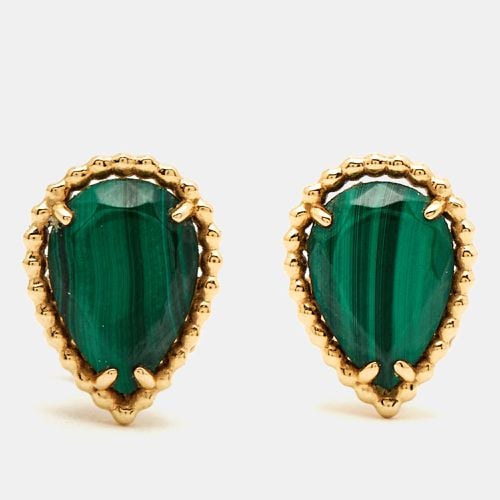 Serpent Boheme Malachite 18k Gold S Motif Earrings - Boucheron - Modalova