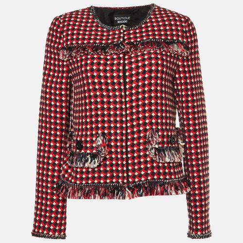 Tweed Fringed Jacket M - Boutique Moschino - Modalova