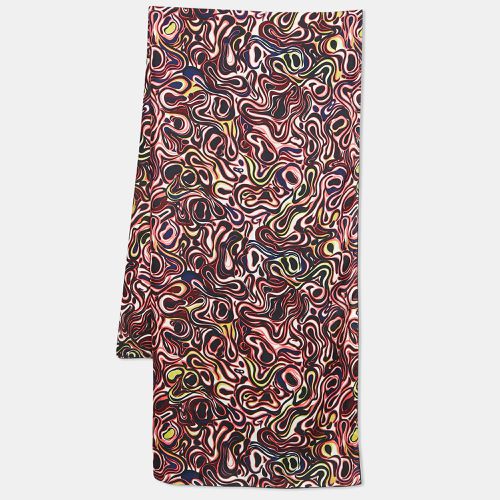 Abstract Prink Silk Square Scarf - Balenciaga - Modalova