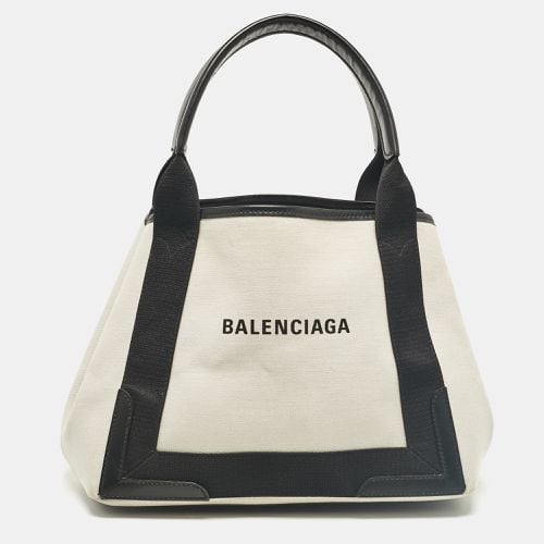 Canvas Leather Tote - Balenciaga - Modalova