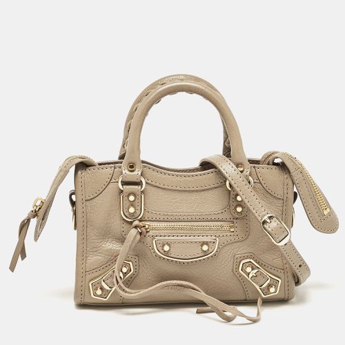 Leather Nano Classic City Tote - Balenciaga - Modalova