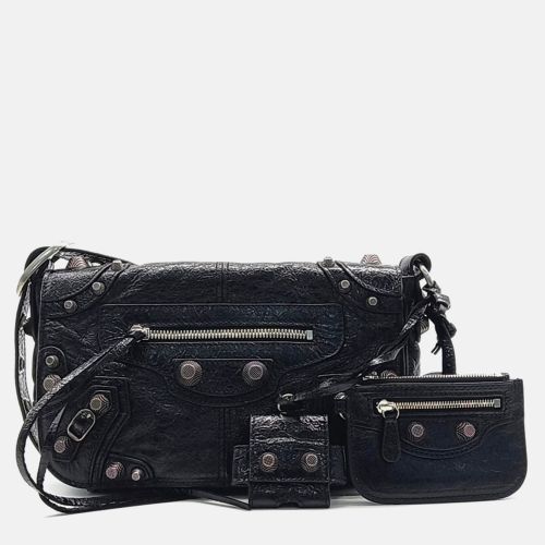 Leather Le Cagol Flap Bag XS - Balenciaga - Modalova