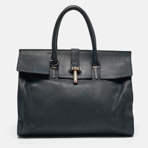 Leather Tube Clasp Top Handle Bag - Balenciaga - Modalova