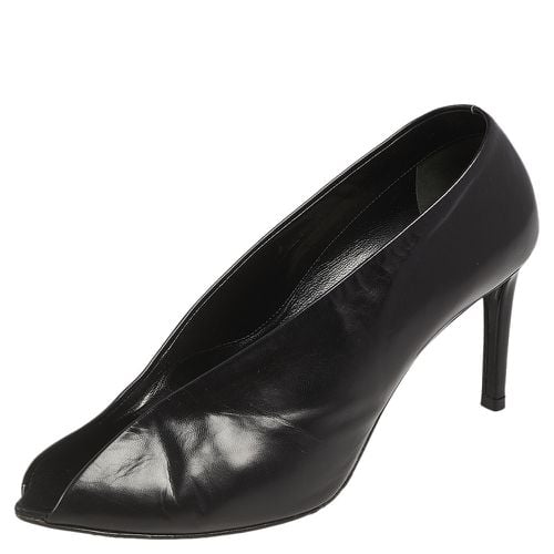 Leather V-Neck Open Toe Pumps Size 37 - Balenciaga - Modalova