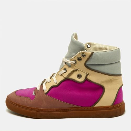 Leather And Fabric High Top Sneakers Size 37 - Balenciaga - Modalova