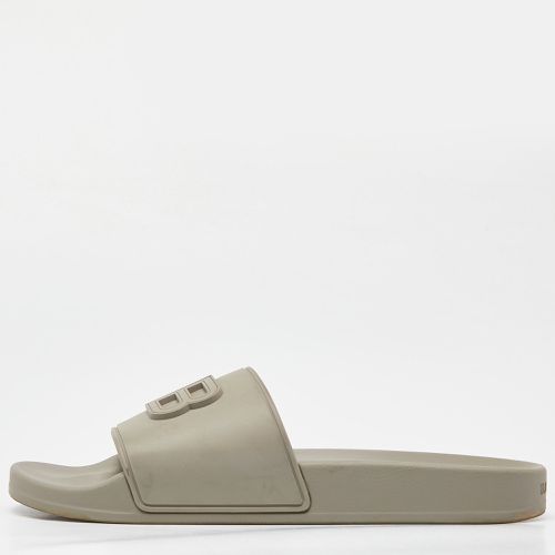 Rubber BB Logo Flat Slides Size 39 - Balenciaga - Modalova