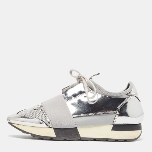 Leather and Mesh Race Runner Sneakers Size 36 - Balenciaga - Modalova