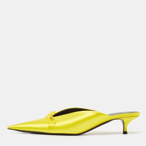 Satin Knife Bow Pointed Toe Mules Size 36.5 - Balenciaga - Modalova