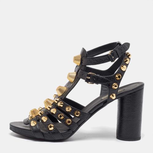 Leather Studded Ankle Strap Sandals Size 41 - Balenciaga - Modalova