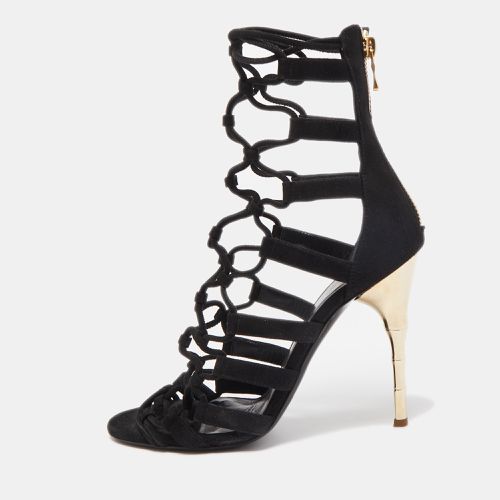 Suede Strappy Sandals Size 36 - Balmain - Modalova