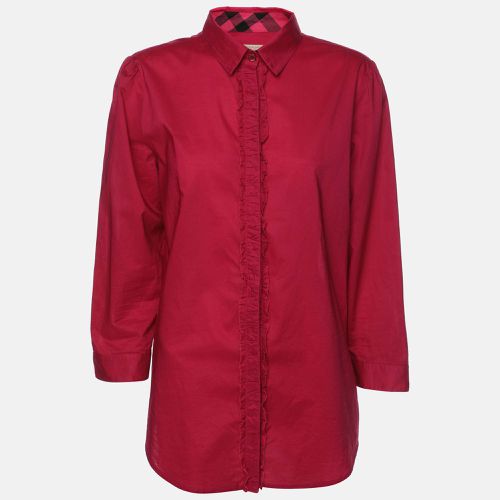 Cotton Button Front Shirt L - Burberry Brit - Modalova