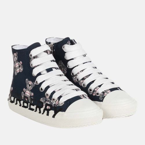 Buberry (Kids) - Canvas & Leather - High Top Kids Larkhall Sneakers - EU 32 - Burberry - Modalova