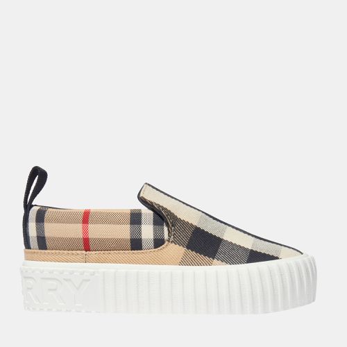 Buberry (Kids) Multicolor - Cotton - Check-pattern Andrew's slip-on sneakers EU 24 - Burberry - Modalova