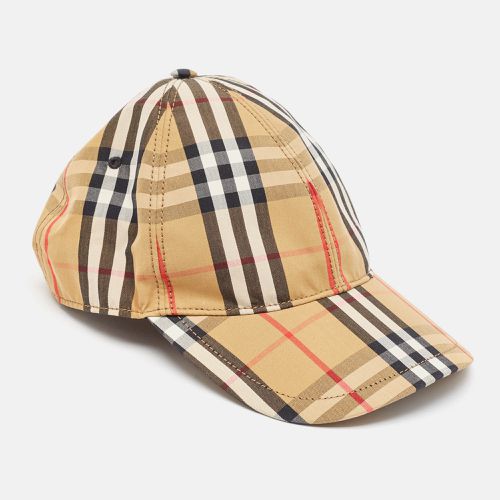 Vintage Nova Check Cotton Baseball Cap M - Burberry - Modalova