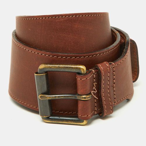 Leather Buckle Belt 80CM - Burberry - Modalova