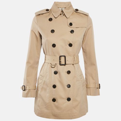 Beige Gabardine Trench Coat M - Burberry - Modalova