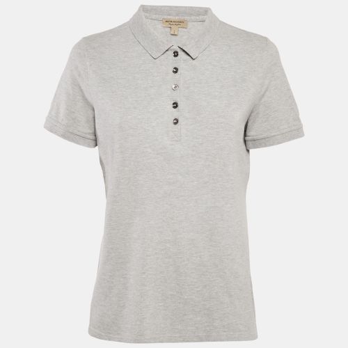 Cotton Pique Polo T-Shirt L - Burberry - Modalova
