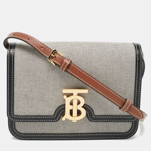 Tricolor Canvas and Leather Small TB Shoulder Bag - Burberry - Modalova