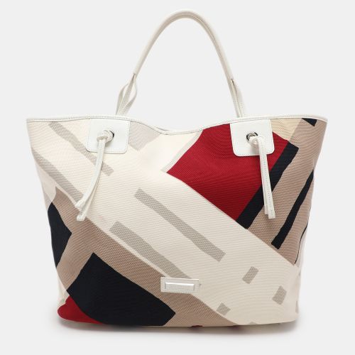 Canvas and Leather Shopper Tote - Burberry - Modalova