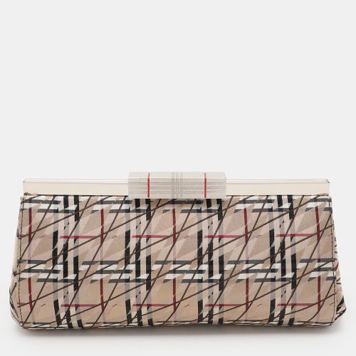 Satin Frame Clutch - Burberry - Modalova