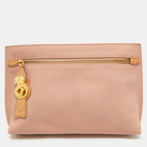 Leather Pendleton Clutch - Burberry - Modalova