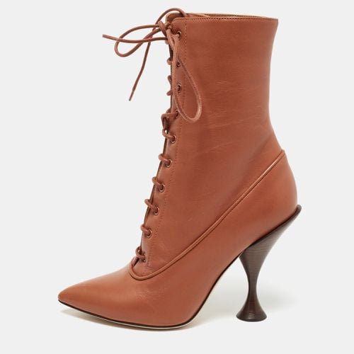 Leather Lace Up Ankle Boots Size 36 - Burberry - Modalova