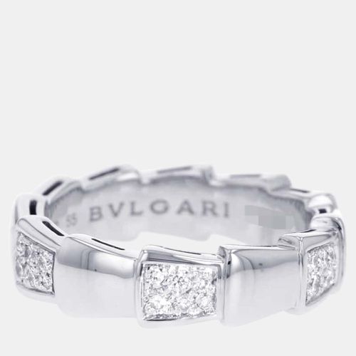 K Gold and Diamond Serpenti Viper Ring EU 55 - Bvlgari - Modalova