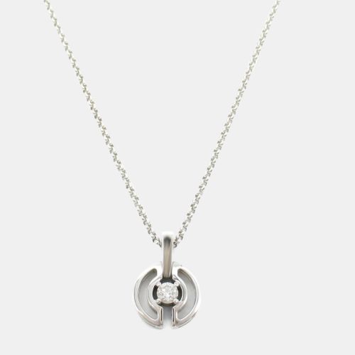 K Gold Parentesi Diamond Pendant Necklace - Bvlgari - Modalova