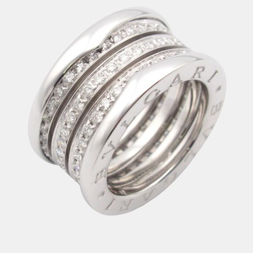 B.Zero1 18K Gold and Diamond Band Ring EU 48 - Bvlgari - Modalova