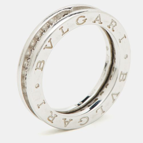 B.Zero1 Pave Diamond 18K Gold 1-Band Ring Size 55 - Bvlgari - Modalova