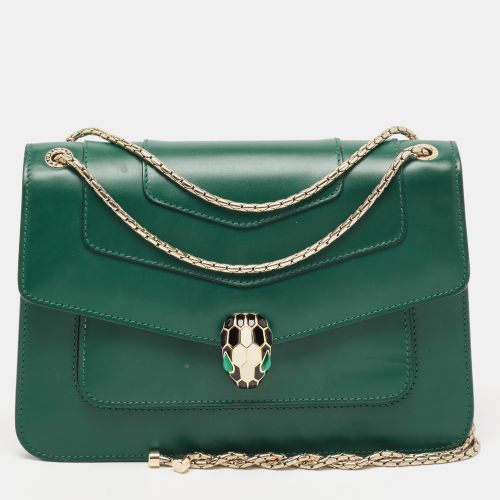 Leather Medium Serpenti Forever Shoulder Bag - Bvlgari - Modalova