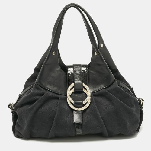 Canvas and Leather Chandra Hobo - Bvlgari - Modalova