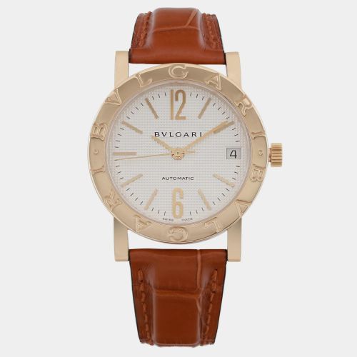 BB33GL Automatic Dial 18K Yellow Gold Women's Wristwatch 33 mm - Bvlgari - Modalova