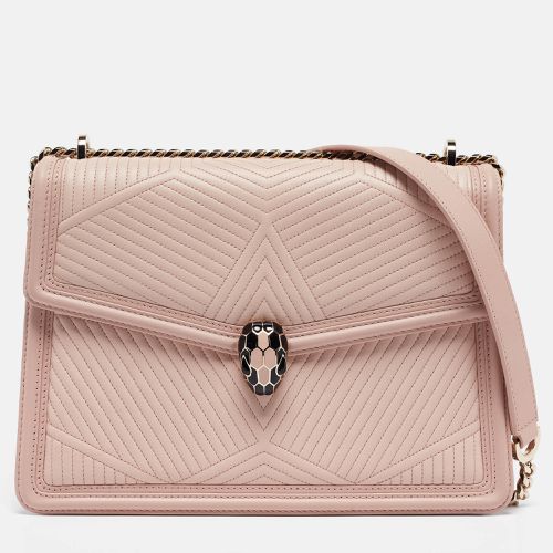 Light Leather Serpenti Diamond Blast Shoulder Bag - Bvlgari - Modalova