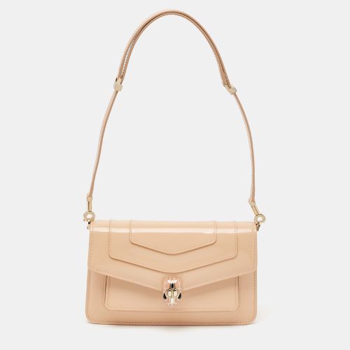 Leather Serpenti Forever East West Shoulder Bag - Bvlgari - Modalova