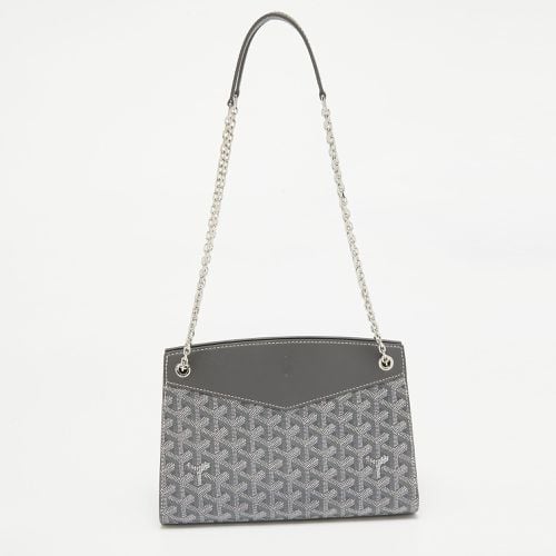 Ine Coated Canvas and Leather Rouette Structure PM Shoulder Bag - Goyard - Modalova