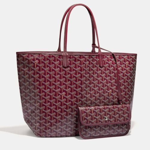 Ine Coated Canvas and Leather Saint Louis PM Tote Bag - Goyard - Modalova