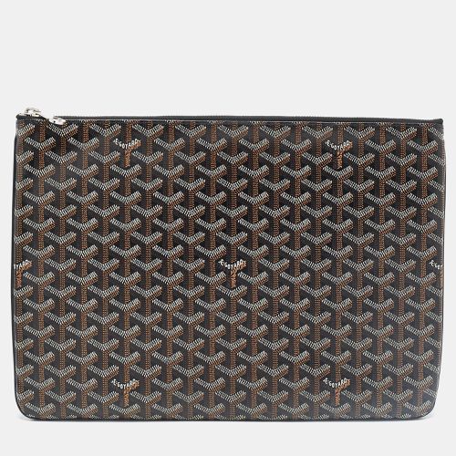 Ine Coated Canvas and Leather Senat MGM Pouch - Goyard - Modalova