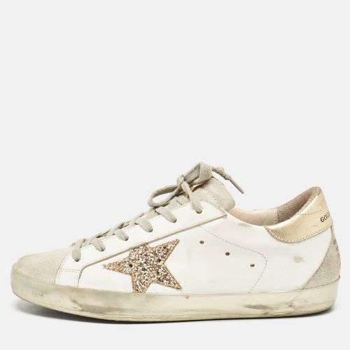 Grey Leather and Suede Hi Star Low Top Sneakers Size 39 - Golden Goose - Modalova