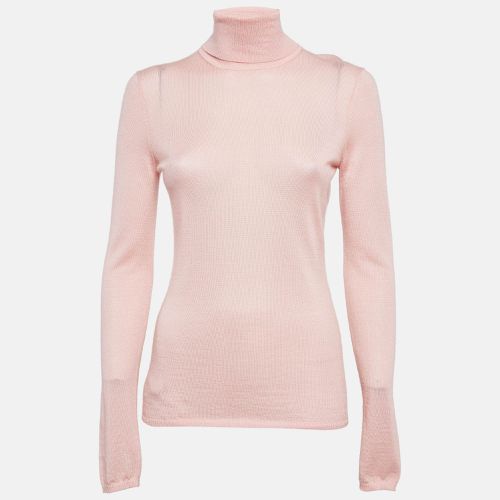 Blush Cashmere Blend Knit Turtleneck Sweater M - Gabriela Hearst - Modalova