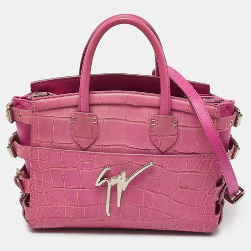 Croc Embossed Leather G17 Tote - Giuseppe Zanotti - Modalova