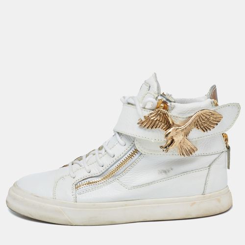 Leather Embellished High Top Sneakers Size 38.5 - Giuseppe Zanotti - Modalova