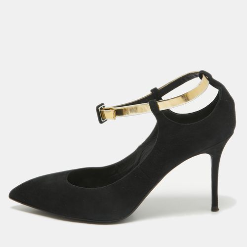 Leather and Suede Ankle Strap Pumps Size 37 - Giuseppe Zanotti - Modalova