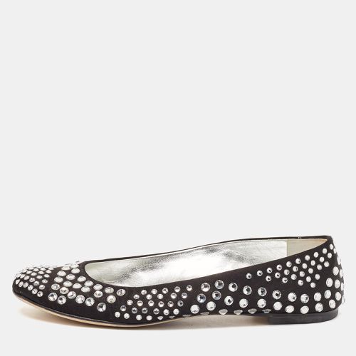 Satin Crystal Embellished Ballet Flats Size 36 - Giuseppe Zanotti - Modalova