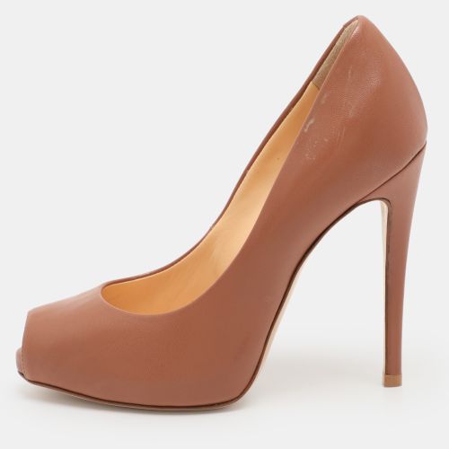 Leather Peep Toe Pumps Size 35 - Giuseppe Zanotti - Modalova