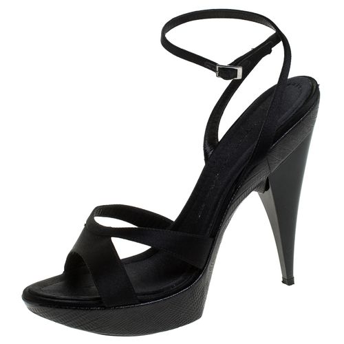 Satin Platform Ankle Strap Sandals Size 40.5 - Giuseppe Zanotti - Modalova