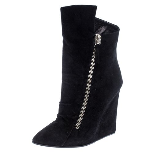 Suede Wedge Ankle Boots Size 37.5 - Giuseppe Zanotti - Modalova