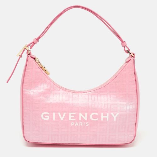 Monogram Coated Canvas and Leather Small Moon Cut Shoulder Bag - Givenchy - Modalova