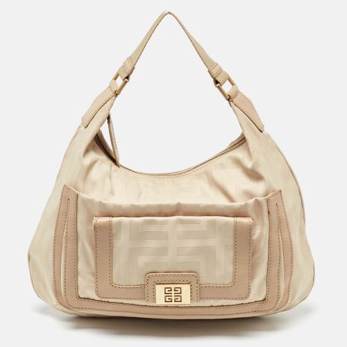 Signature Canvas and Leather Hobo - Givenchy - Modalova